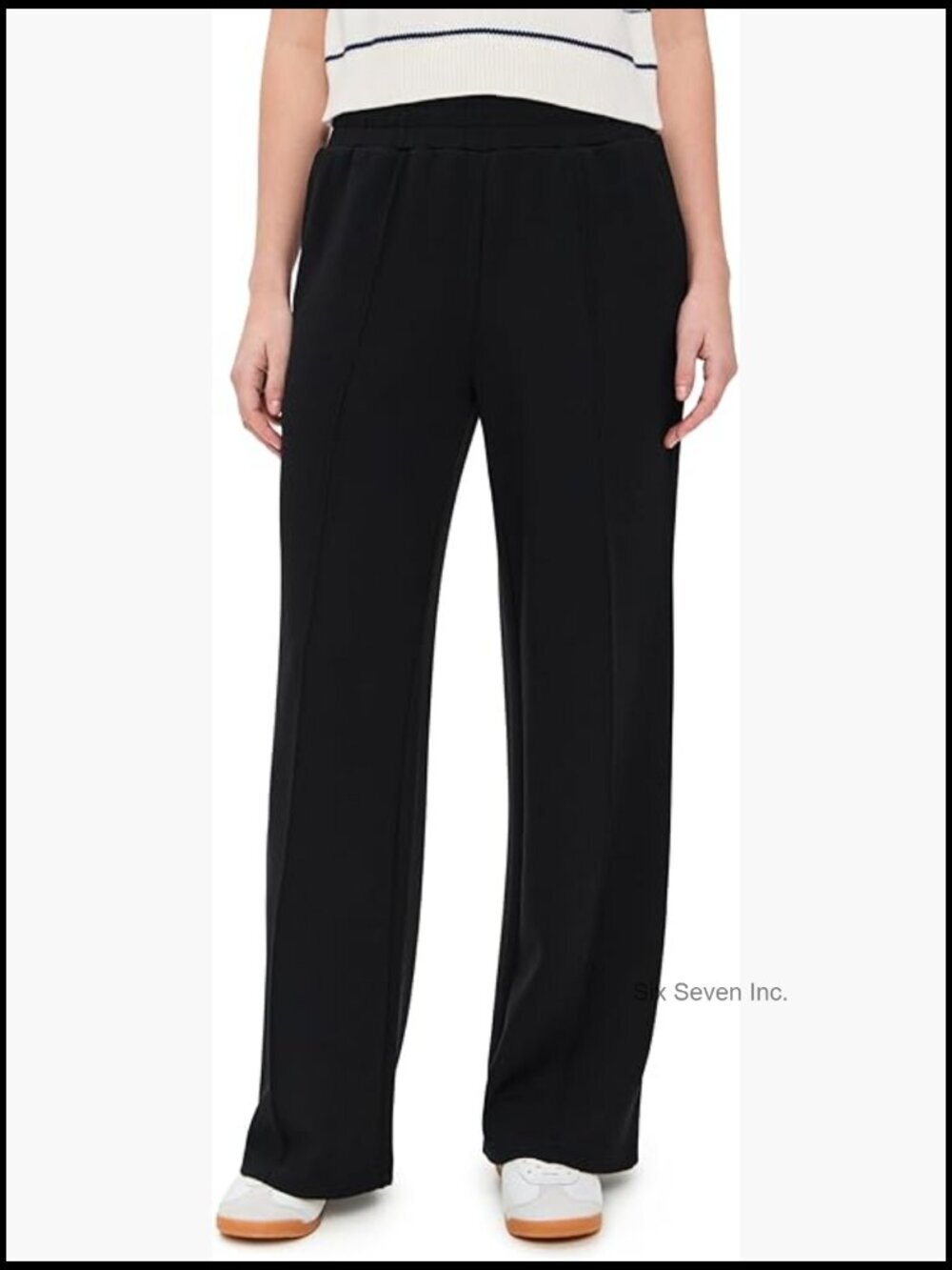 Wide Leg Pants 30" Inseam Stretch Jersey